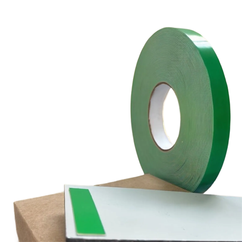 2211 FITA DUPLA FACE ESPUMA ACRÍLICA BRANCA LINER VERDE2