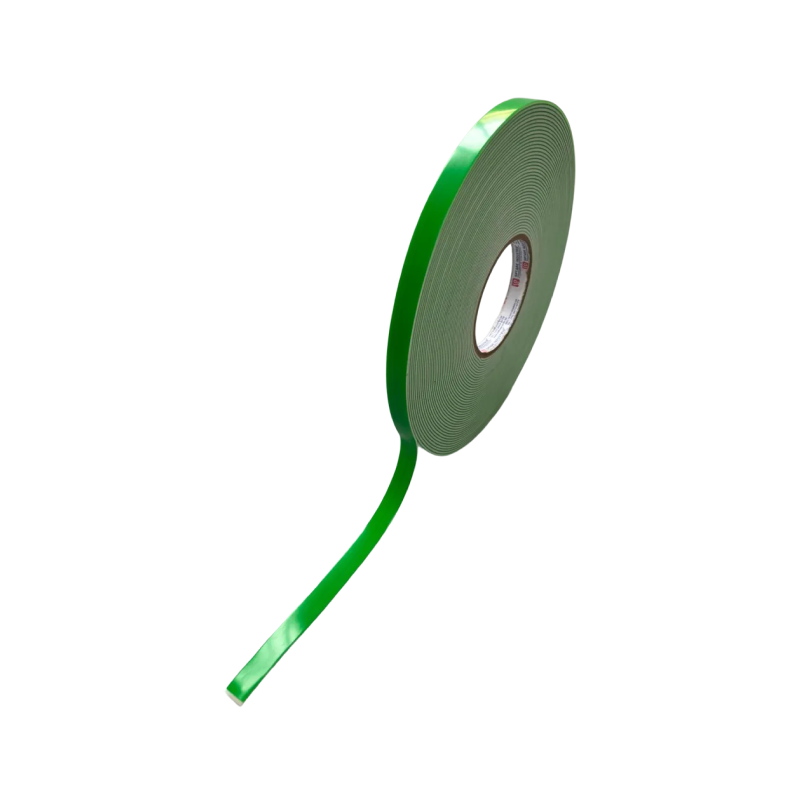 2216 FITA DUPLA FACE ESPUMA ACRÍLICA BRANCA LINER VERDE2